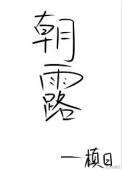 朝露若颜